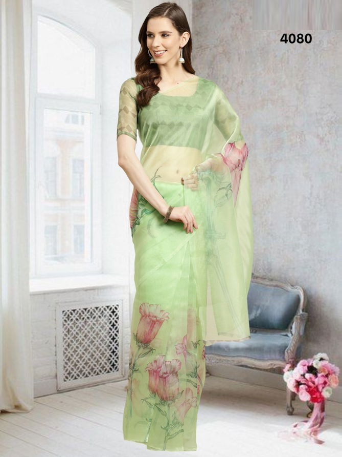 Navya By Trendy Organza Party Wear Sarees Catalog